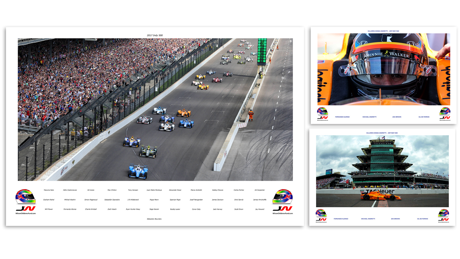 Signed Prints of Indianapolis 500 Field set to Benefit Wilson Children